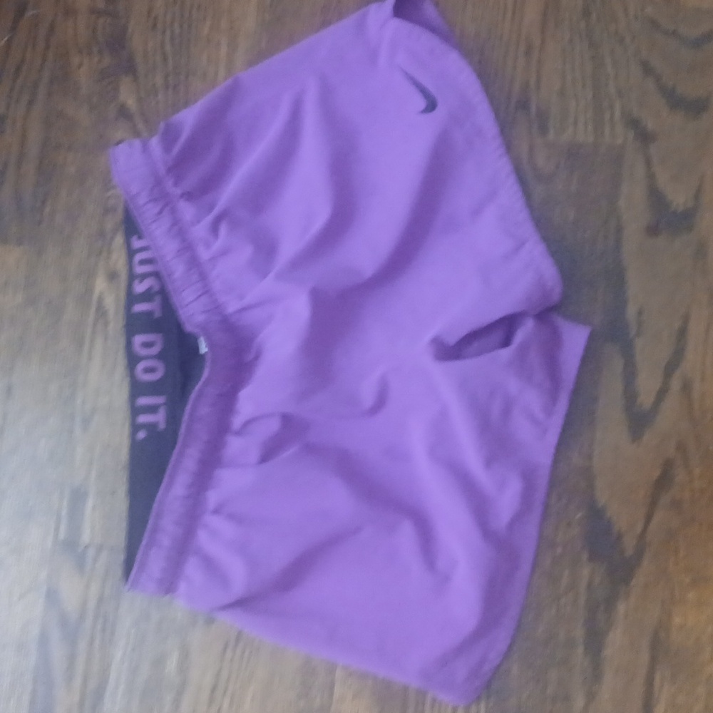 Nike Women's Lavender Athletic Shorts - Picture 2 of 2